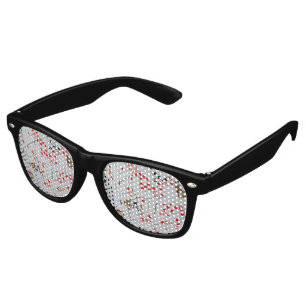 Lunettes De Fête Retro Plateau De Cartes De Jeu Éparpillées,