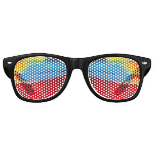Lunettes De Fête Retro Plumes de perroquets