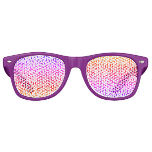 Lunettes De Fête Retro Points colorés abstraits