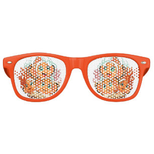 Lunettes De Fête Retro Poisson clown Dessin animé mignon Famille Sous l'e