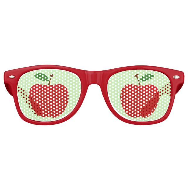 Lunettes De Fête Retro Pomme de mon oeil drôle (Devant)