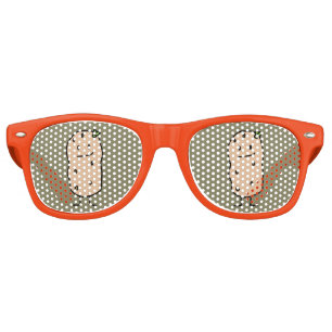 Lunettes De Fête Retro Pomme de terre de sourire mignonne heureuse
