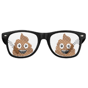 Lunettes De Fête Retro Poop Emoji
