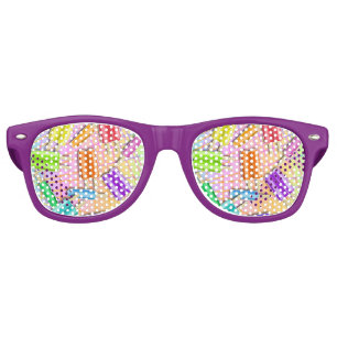 LUNETTES DE FÊTE RETRO POPSICLES D'ART DE POP