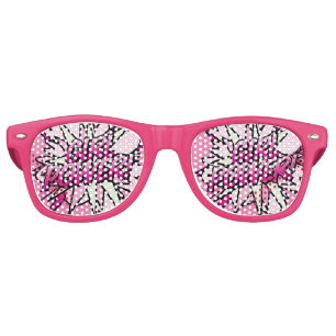Lunettes De Fête Retro POUVOIR DES FILLES Rose Amusant Moderne