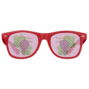 Lunettes De Fête Retro Raisins rouges
