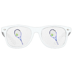 Lunettes De Fête Retro Raquette et boule de tennis