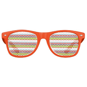 Lunettes De Fête Retro Rayures colorées magiques