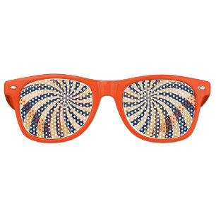 LUNETTES DE FÊTE RETRO RAYURES DRÔLES DE PIROUETTE DE HIPNOTIC, MOTIF DE