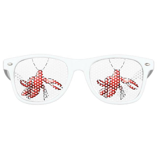 Lunettes De Fête Retro Red Lobster Adult Party Shades (Devant)