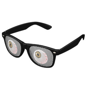 Lunettes De Fête Retro REGARDEZ dans l'oeil brun sans un clin d'oeil