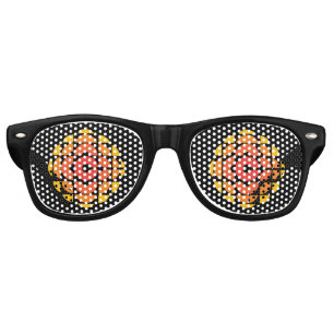 Lunettes De Fête Retro Rétro 1974 - 1986 sur Black