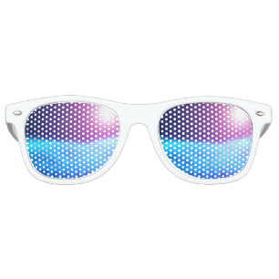 Lunettes De Fête Retro Retro 1980 synthwave lumières néon brillant paysag