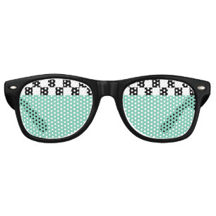 Lunettes De Fête Retro rétro checkers