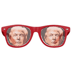 LUNETTES DE FÊTE RETRO RETRO DONALD TRUMP FUN FUN (SOLEIL) VERRES! RETRO