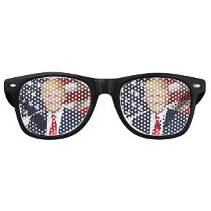 LUNETTES DE FÊTE RETRO RETRO DONALD TRUMP PARTY FUN (SOLEIL) VERRES!