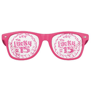 Lunettes De Fête Retro Rétros nuances adultes de partie, blanches