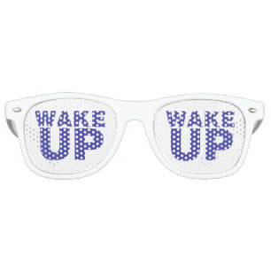 Lunettes De Fête Retro Réveiller le bleu