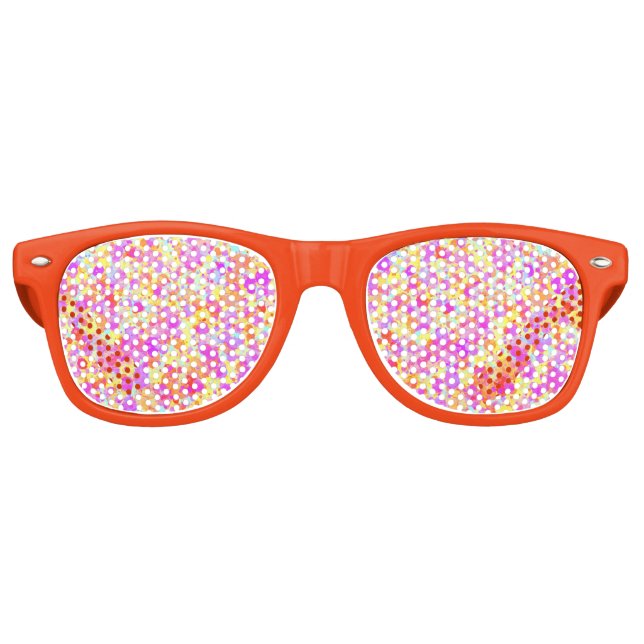 Lunettes De Fête Retro Revêtement Pastel Peinture (Devant)