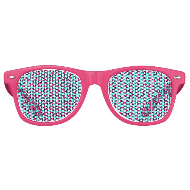 Lunettes De Fête Retro Rockstar Leopard (Devant)
