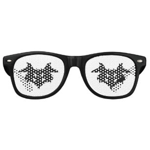 Lunettes De Fête Retro Rorschach Inkblot
