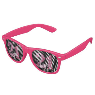 Lunettes De Fête Retro Rose 21 et juridique 21e anniversaire moderne