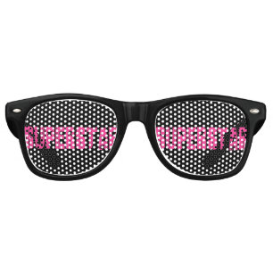Lunettes De Fête Retro Rose de superstar