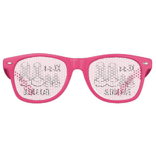 Lunettes De Fête Retro Rose Gros Chaussures Fille Nouveau bébé Douche Fav