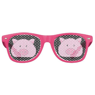 LUNETTES DE FÊTE RETRO ROSE PIG CUTE FUNNY FUNNY FUNGLASSES