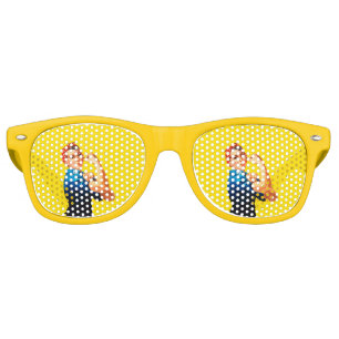 Lunettes De Fête Retro Rosie Le Style Rétro Riveter