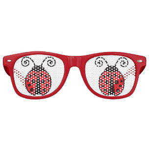 Lunettes De Fête Retro Rouge rétro Cool de Ladybug