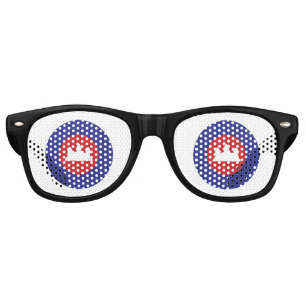 Lunettes De Fête Retro Roundel cambodgien