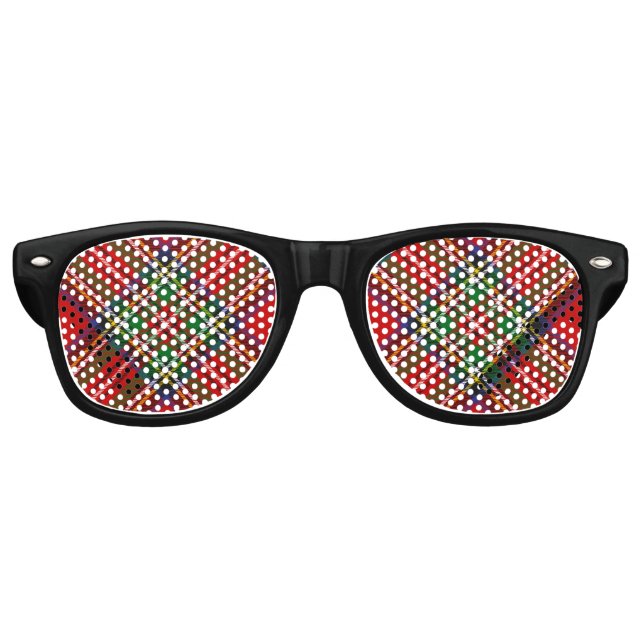 Lunettes De Fête Retro Royal Stewart Tartan (Devant)