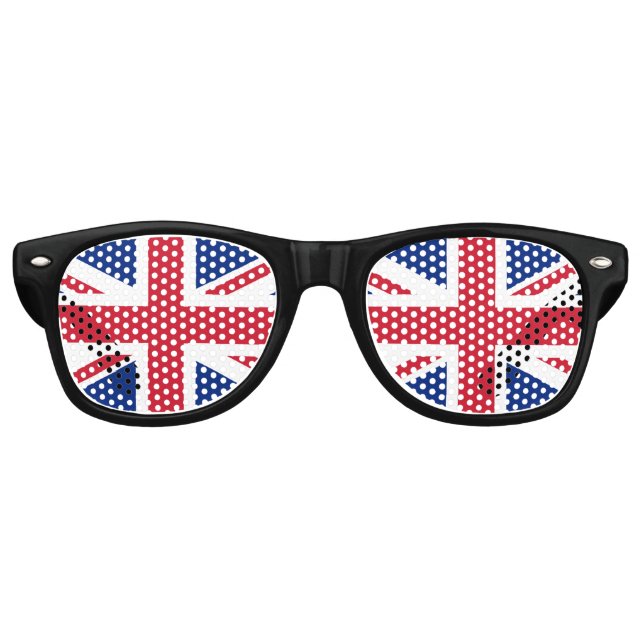 Lunettes De Fête Retro Royaume-Uni (British Flag) (Union Jack) (Royaume-U (Devant)