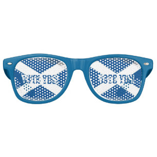 Lunettes De Fête Retro Saltire Vote Oui !