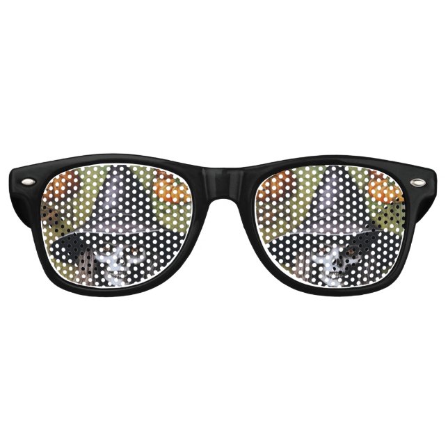 Lunettes De Fête Retro Scary Skeleton Witch pour une fête d'Halloween Dép (Devant)