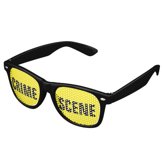 Lunettes De Fête Retro Scène criminelle (Angulaire)