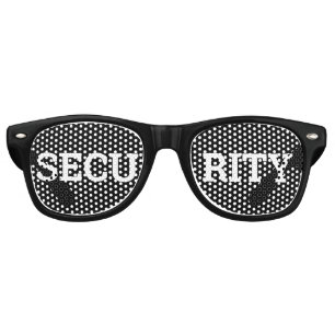 Lunettes De Fête Retro SecURITY retro Shades / Fun Party Lunettes de sole