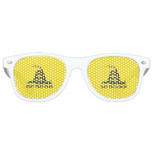 Lunettes De Fête Retro Serpent enroulé de drapeau de Gadsden