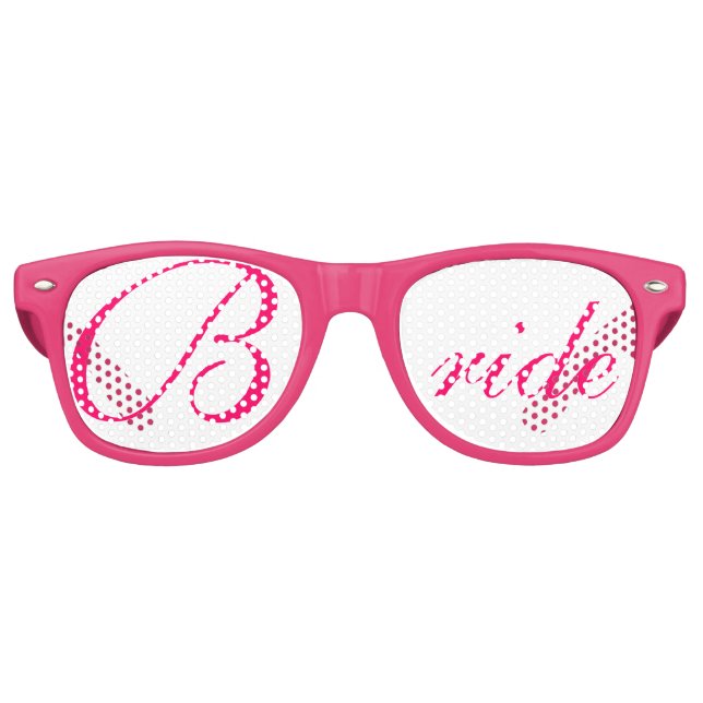 Lunettes De Fête Retro Shades du parti BRIDE (Devant)