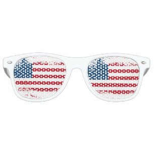 Lunettes De Fête Retro Shades du parti patriotique rétro
