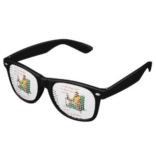 Lunettes De Fête Retro SlipperyJoe socialisation boisson fête vintage fem