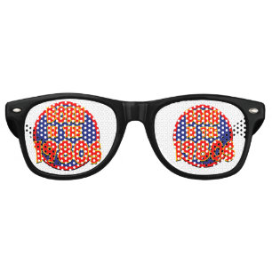 Lunettes De Fête Retro Souris de tapis de carte postale des années 80