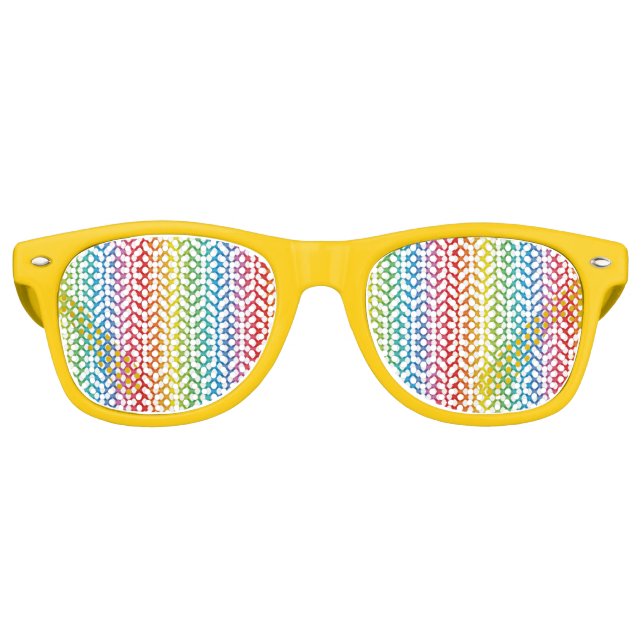 Lunettes De Fête Retro Soutien LGBT Gay Lesbian Pride Rainbow Shades (Devant)