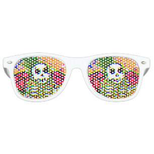 Lunettes De Fête Retro Squelette de goupille de roi