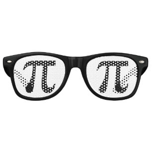 Lunettes De Fête Retro Symbole Pi