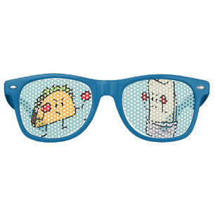 Lunettes De Fête Retro Taco contre Burrito