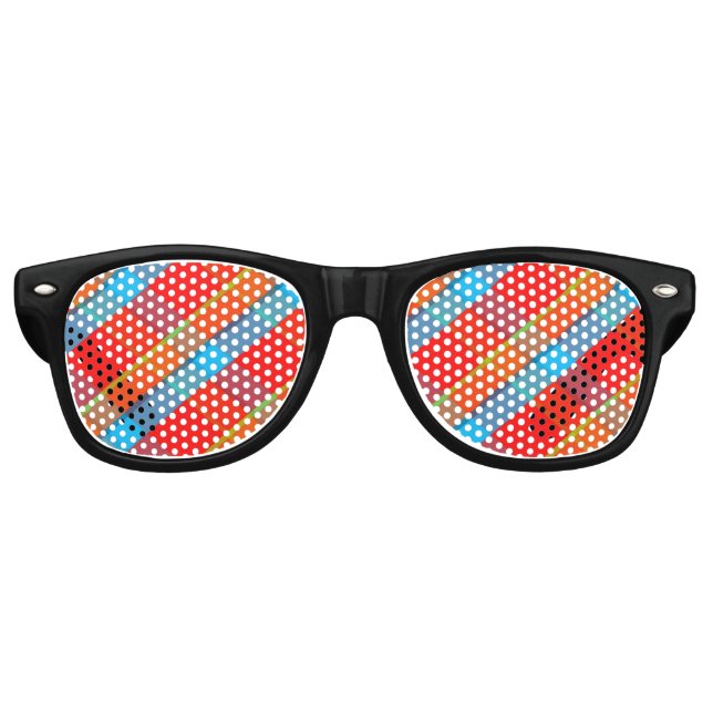 LUNETTES DE FÊTE RETRO TARTAN 7251 (Devant)