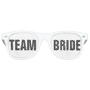 Lunettes De Fête Retro Teintes de la fête Team Bride