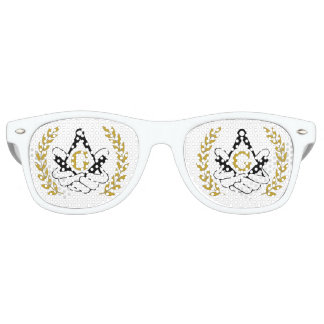 Lunettes De Fête Retro Teintes de poker maçonnique